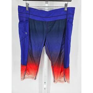 Athleta Fade Out Dobby Be Free Knicker Capri Size XL